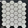 Carrara Porcelain Mosaic Tile - Hexagon Shape Matte Finish